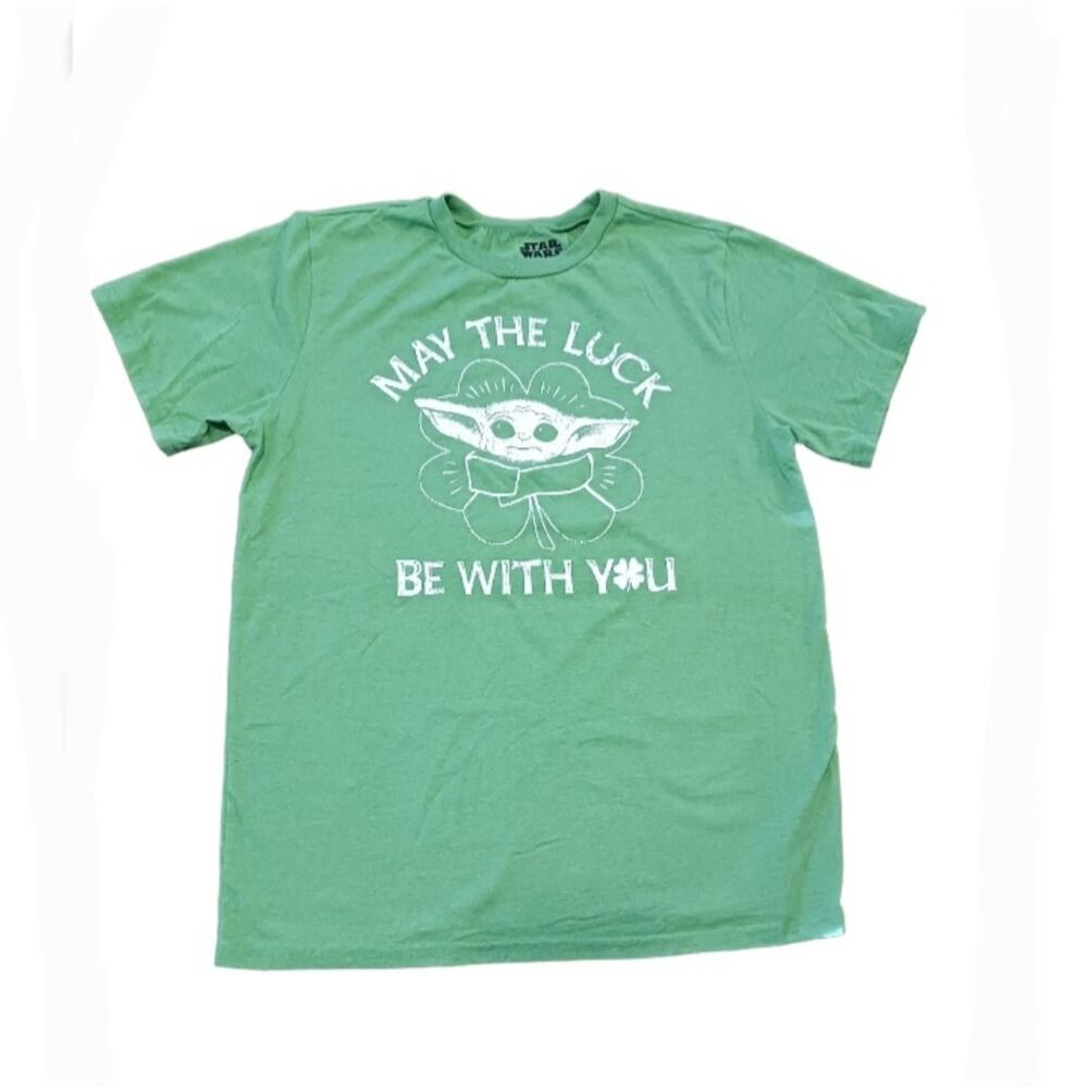 Star Wars May The Luck Be With You baby Yoda T shirt. Size Large